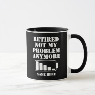 CANECA BATERIA ENGRAÇADA APOSENTADA NÃO É MAIS MEU PROBLE