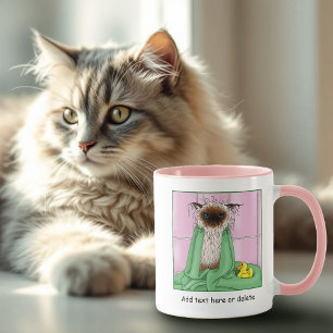 Caneca Bath Time Siamese Cat