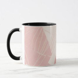 Caneca Batik Geométrico Rosa Moderno