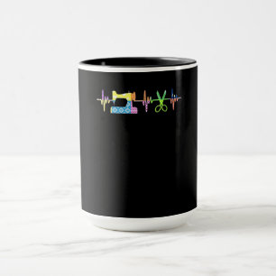 Caneca Batimento Cardíaco de Costura do Filtro - Pente