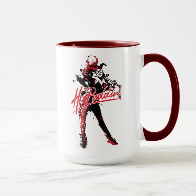 Caneca Batman | Harley Quinn "Hi Puddin" Tinta (Direita)