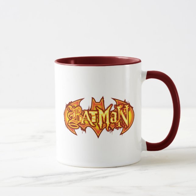 Caneca Batman | Logotipo sazonal laranja (Direita)