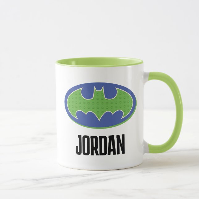 Caneca Batman | Símbolo roxo e verde (Direita)