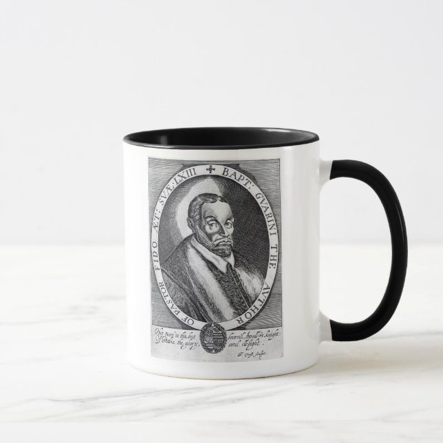 Caneca Battista Guarini, frontispiece 'ao pastor do IL (Direita)