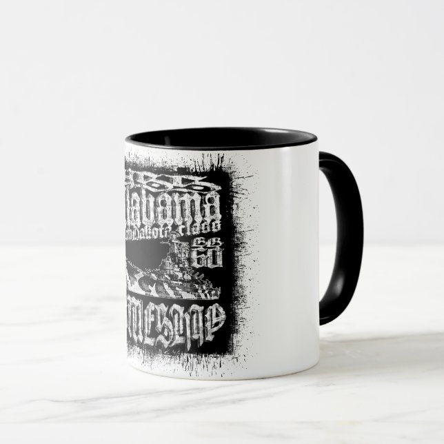 Caneca Battleship Alabama Combo Mug (Frente Esquerda)