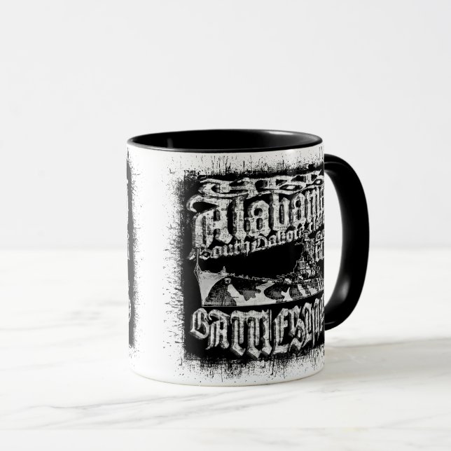 Caneca Battleship Alabama Combo Mug (Frente Esquerda)