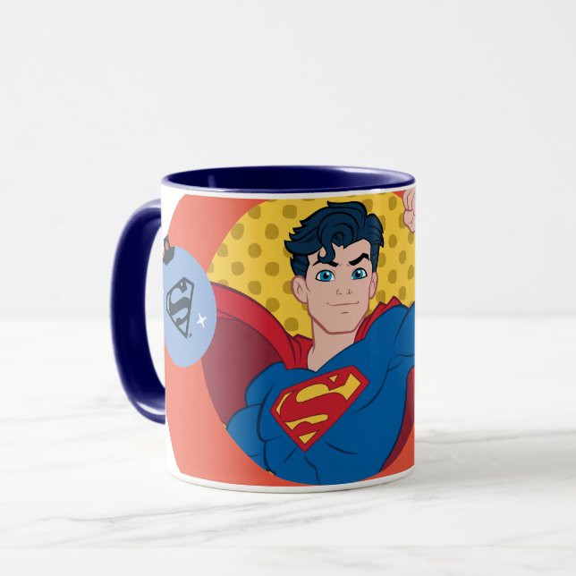 Caneca Bauble, Feriado do Super-Homem da Liga da Justiça (Frente Esquerda)
