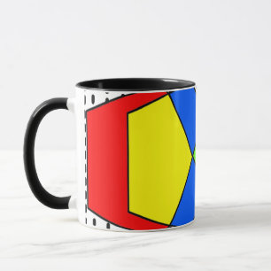 Caneca Bauhaus Pentágonos