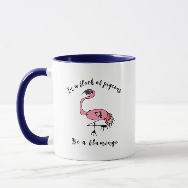 Caneca Be a Flamingo - Motivational Mug (Esquerda)
