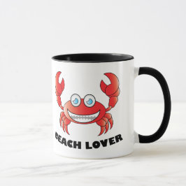 Caneca Beach Lover - Black 11 oz Ringer Mug