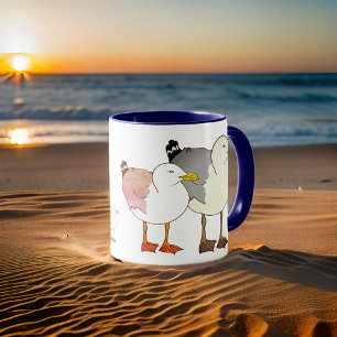 Caneca Beach Seagulls Mug