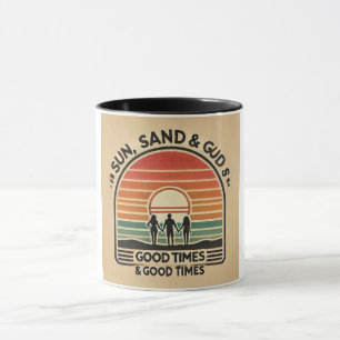 Caneca Beach Vibes Sunset Friendship Objetives