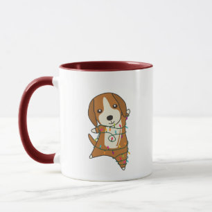 Caneca Beagle Felry Natal Animais de inverno Cão