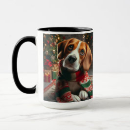Caneca Beagle "Papais noeis Definem Bom" Coffee Mug