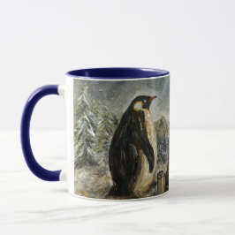 Caneca Beam Lingering Whimsical Aurora Animals Painting
