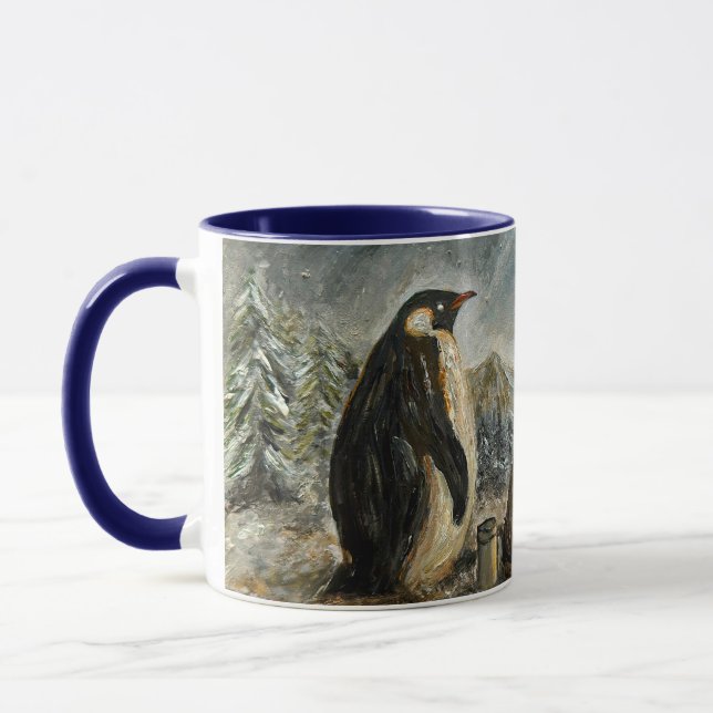 Caneca Beam Lingering Whimsical Aurora Animals Painting (Esquerda)