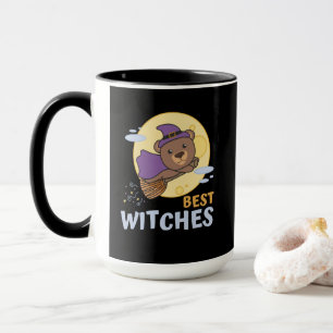 Caneca Bear Halloween Bruxas Bruxas melhores bruxas