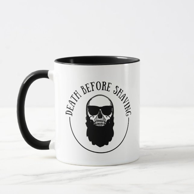 Caneca Bearded cita barba engraçada dizendo presentes (Esquerda)