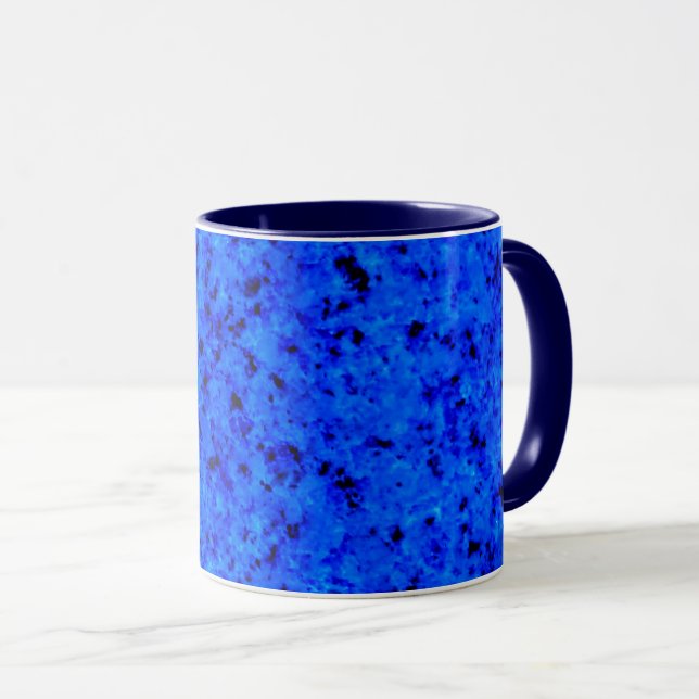 Caneca Beautiful Blue Stone Design, (Frente Esquerda)