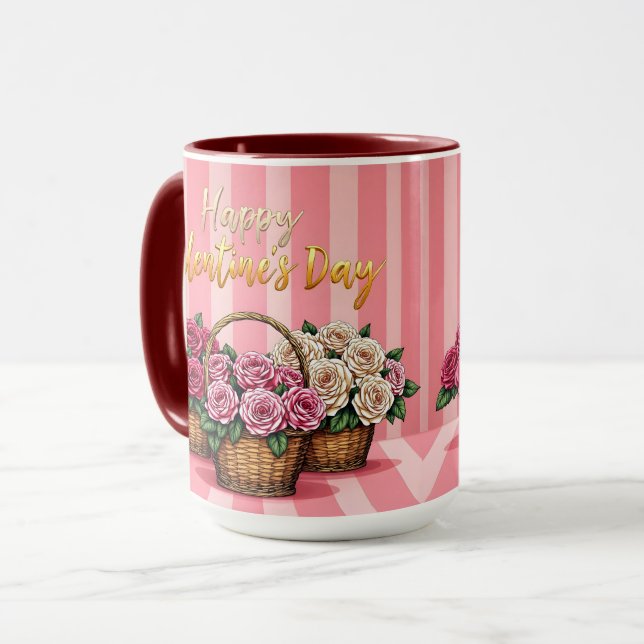 Caneca Beautiful Luxury Floral Love Popular Collection (Frente Esquerda)