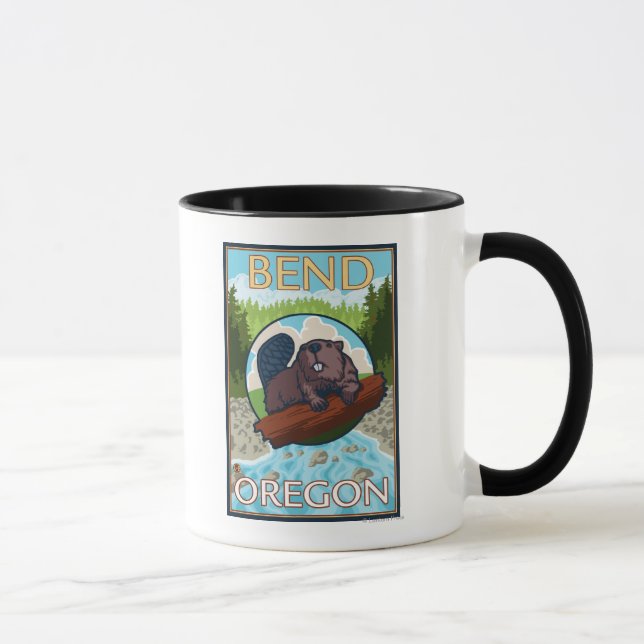 Caneca Beaver & River - Bend, Oregon (Direita)