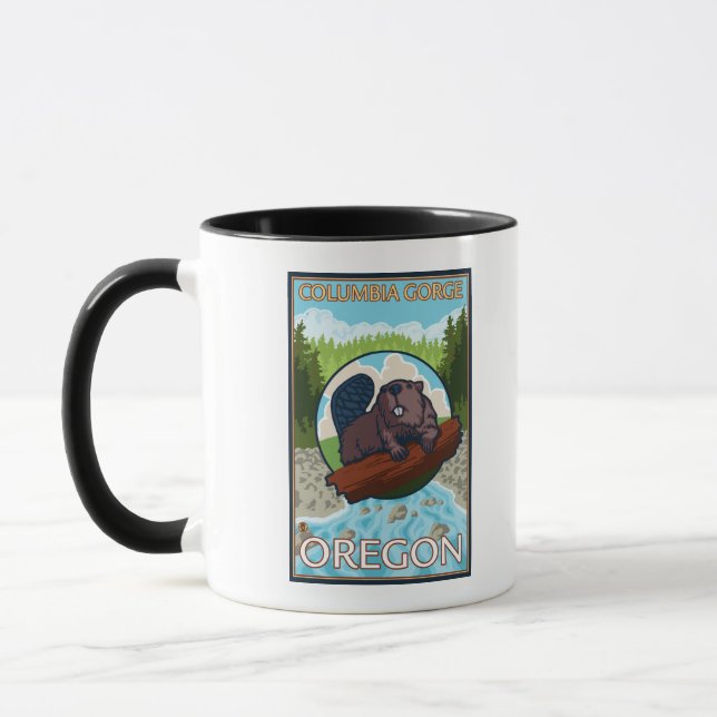 Caneca Beaver & River - Columbia Gorge, Oregon (Esquerda)