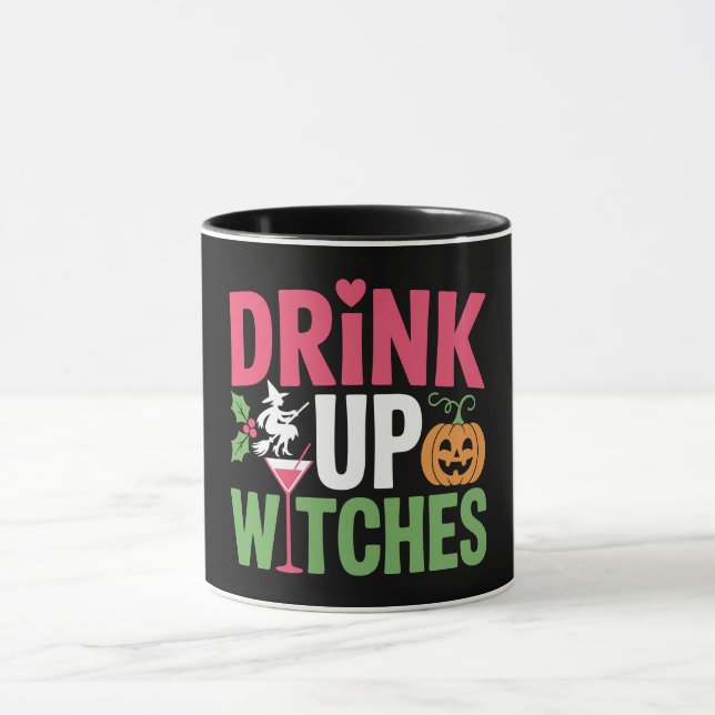 Caneca Beba Bruxas Colorido Halloween (Centro)