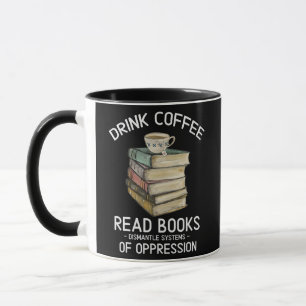 Caneca Beba O Café Ler Livros Desmantelar Sistemas De