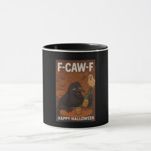 Caneca Bebado F-CAW-F Raven Halloween Coffee Mug