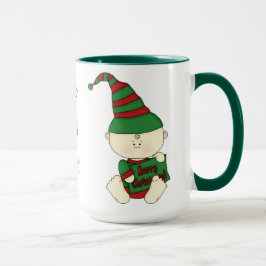 Caneca Bebê de Natal Verde+Vermelho