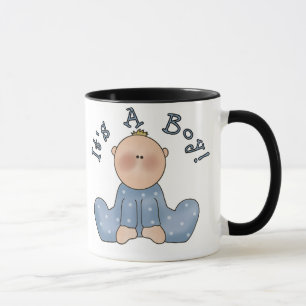 Caneca Bebê em macacão É um Menino