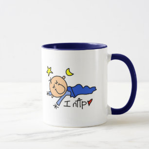 Caneca Bebê Menino que Dorme