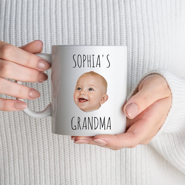 Caneca Bebê personalizado Foto do bebê Avó Presente de An (Criador carregado)