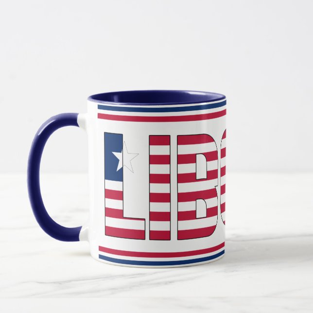 Caneca "Bebendo com a Libéria" Café Patriótico (Esquerda)