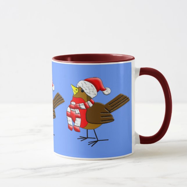 Caneca Bebendo de Grama de Peça de Natal (Direita)