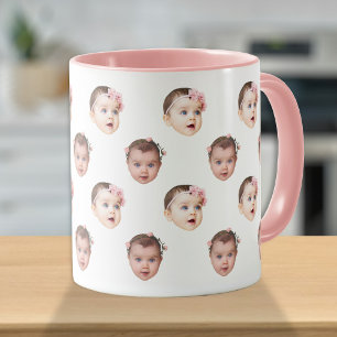 Caneca Bebês Engraçados Família Rostos 2 Fotos