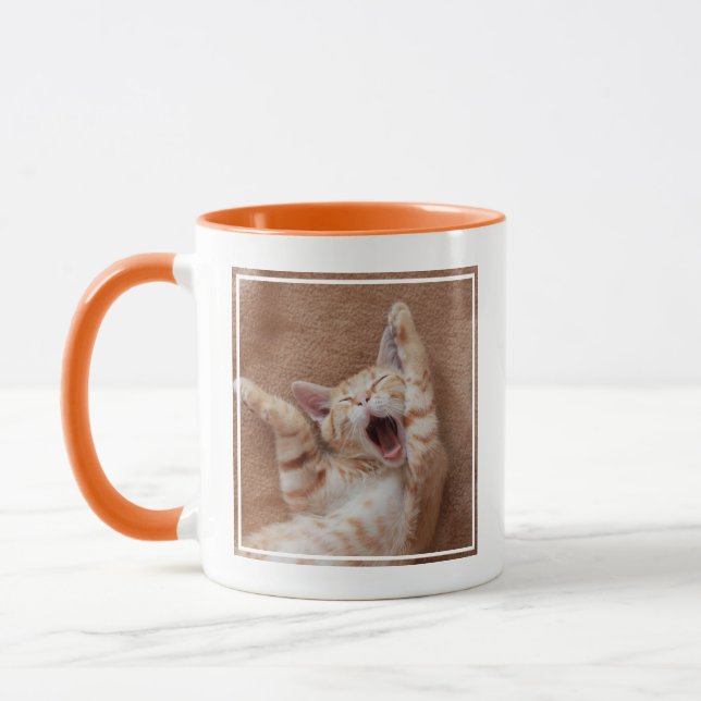 Caneca Bebês Mais Pobres | Ginger Kitten Yawning (Esquerda)