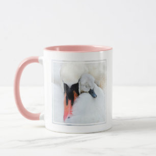 Caneca Bebês Mais Pobres Swan De Mãe E Bebê