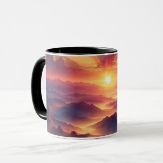 Caneca Bebida de manhã com um toque de sol.