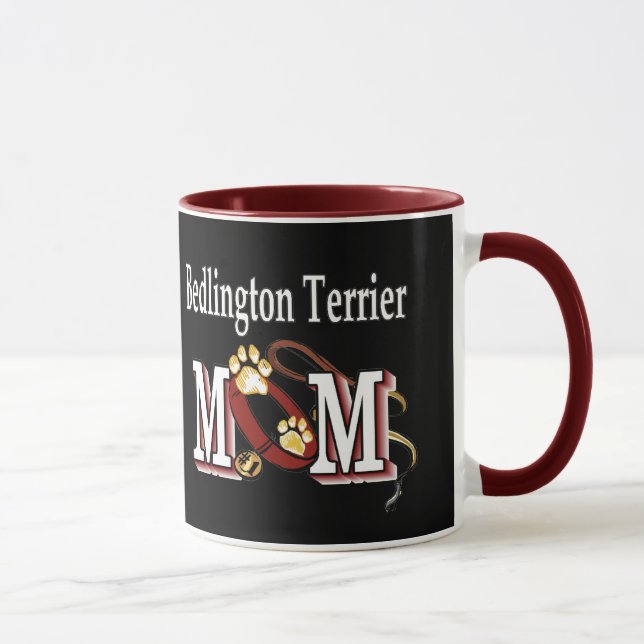 Caneca Bedlington Terrier Dog MOM (Direita)