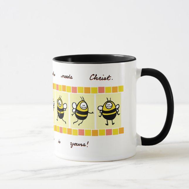 Caneca Bee© abençoado os pobres no espírito (Direita)