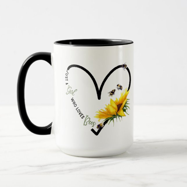 Caneca BEE GIRL Black Heart Sunflower Cote (Esquerda)