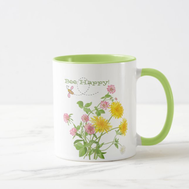Caneca Bee Happy Wildflower (Direita)