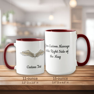 Caneca Beige Wings Mug