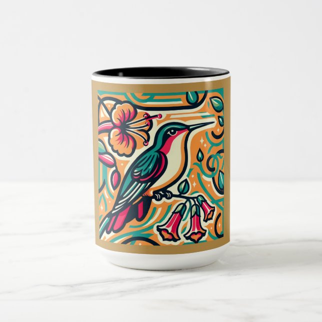 Caneca Beija-flor Art Déco (Centro)