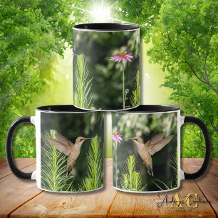 Caneca Beija-flor-de-garganta-rubia "Nas Flores"