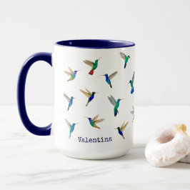 Caneca Beija-flores Personalizados