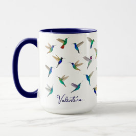 Caneca Beija-flores Personalizados