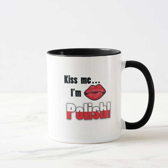 Caneca Beije-me que eu sou polonês (Direita)