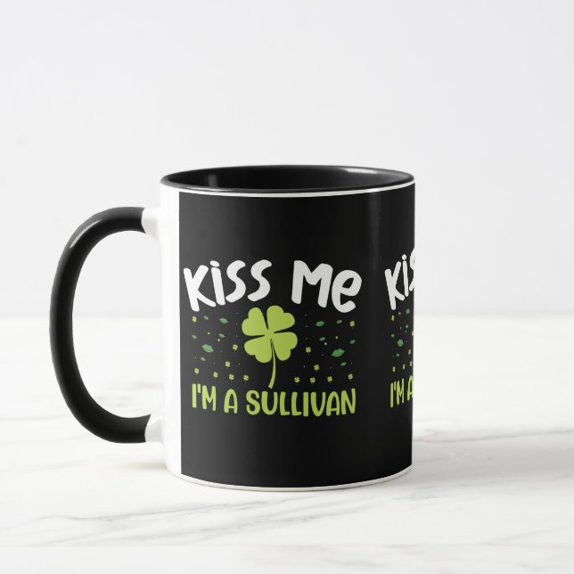 Caneca Beije-me Sou Sullivan - Sobrenome Sullivan (Esquerda)